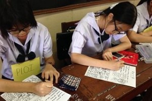 タイの高校生も楽しんで日本語を勉強しています